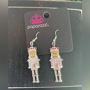 Paparazzi Pink Nutcracker Dangle Earrings